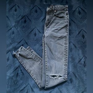 American eagle- size 2, black, super high waisted jeggings